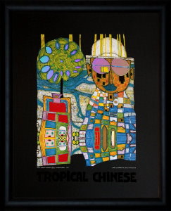 Hundertwasser framed print : Tropical Chinese