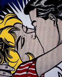 Lichtenstein framed poster