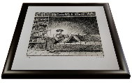 Lmina pigmentaria firmada y enmarcada de Andr Juillard : Le plaisir, detalle n1