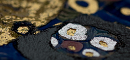 Stampa incorniciata di Gustav Klimt : La vergine (foglie di oro), dettaglio