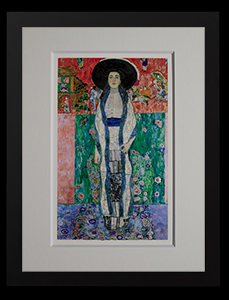 Affiche encadrée Gustav Klimt, Adèle Bloch II (feuille d'or)