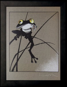 Régis Loisel framed print : La grenouille
