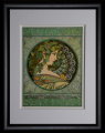 Stampa incorniciata di Alfons Mucha : Ivy (foglie di oro)