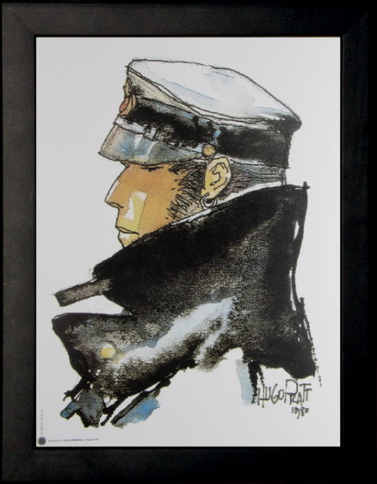 Corto Maltese by Hugo Pratt framed print : Dedicated to Corto