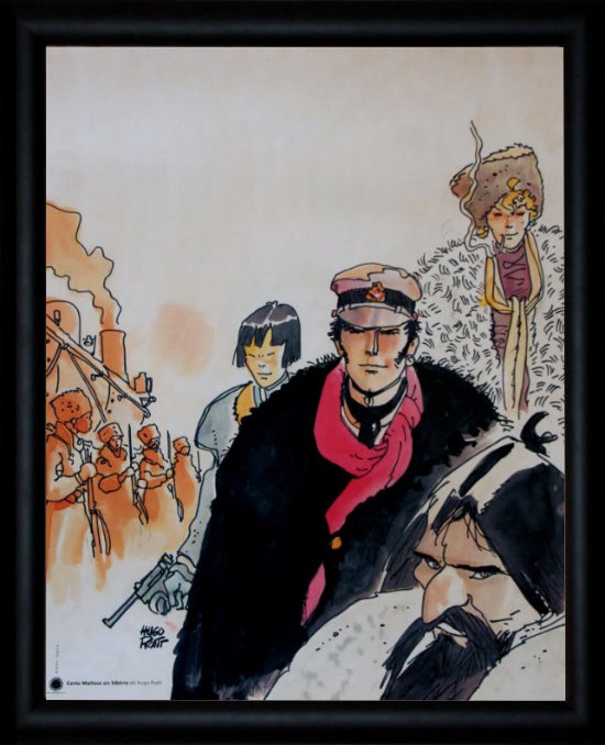 Affiche encadrée Corto Maltese de Hugo Pratt : Sibérie