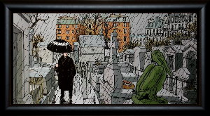 Jacques Tardi framed print, 20ème arrondissement de Paris