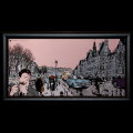 Affiche encadrée de Jacques Tardi : 4ème arrondissement de Paris
