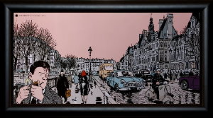 Jacques Tardi framed print, 4ème arrondissement de Paris
