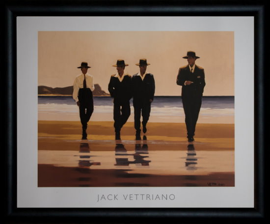 Affiche encadrée de Jack Vettriano : The Billy Boys