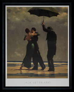 Affiche encadrée Jack Vettriano, Dancer in Emerald
