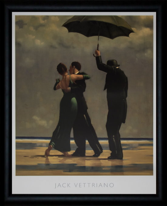 Affiche encadrée de Jack Vettriano : Dancer in Emerald