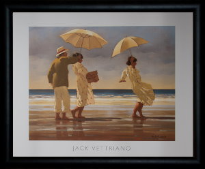 Jack Vettriano framed print, The Picnic Party
