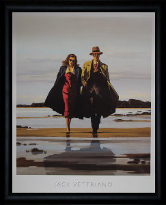 Jack Vettriano framed print, The road to nowhere