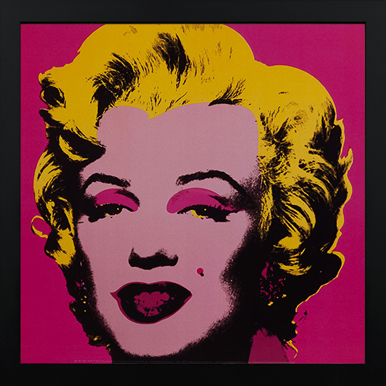 Affiche encadrée Andy Warhol : Marilyn, Hot Pink 1964