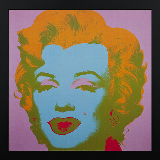 Affiche encadrée Andy Warhol : Marilyn, Pale Pink 1964