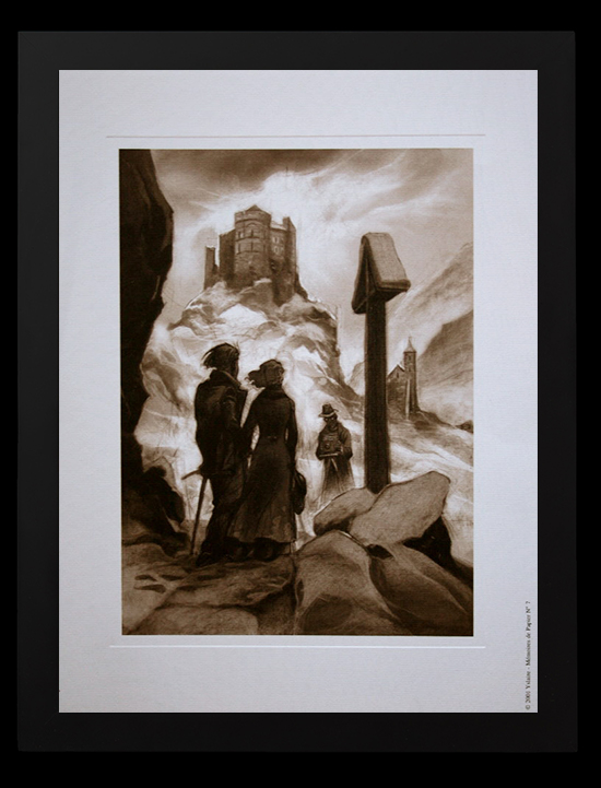 Bernard Yslaire framed print : Photo en montagne