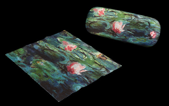 Claude Monet Spectacle Case : Evening water lilies