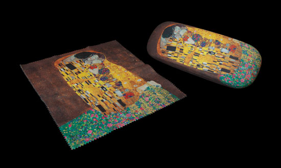 Gustav Klimt Spectacle Case : The kiss
