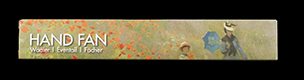 Ventaglio Claude Monet, Papaveri (Scatola)