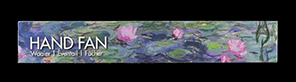 Abanico Claude Monet, Nympheas por la mañana (Caja)