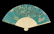 Vincent Van Gogh Bamboo hand fan, Almond Branch in bloom