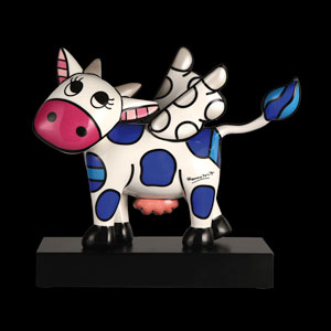 Figurine Romero Britto, édition limitée, numérotée : Flying Cow