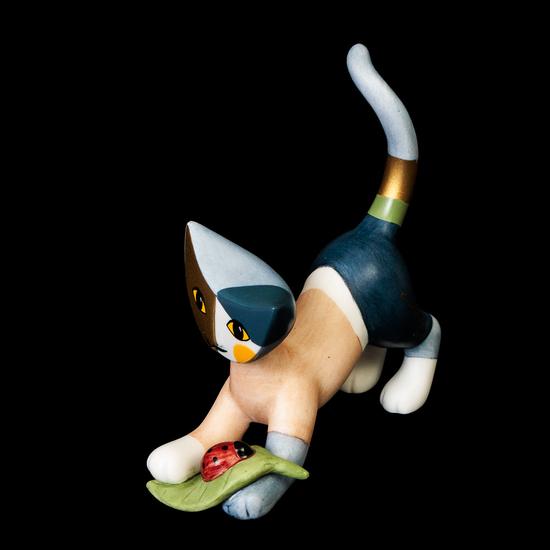 Figurine Goebel Rosina Wachtmeister – Mini-chat Carla – Porcelaine Multicolore – Déco 31400921