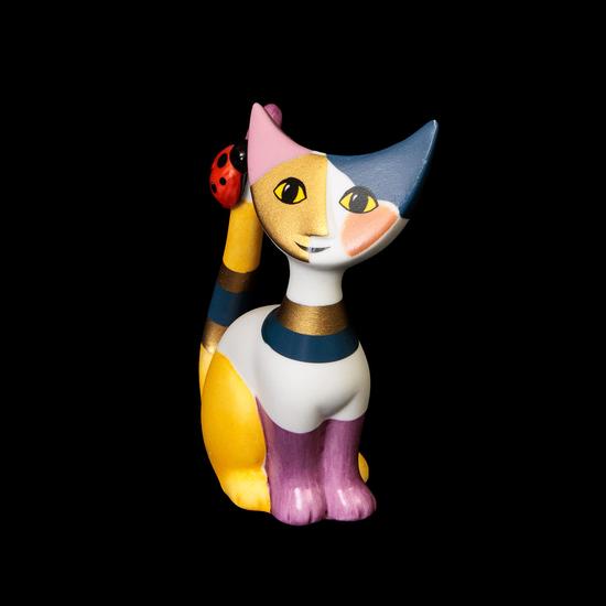 Figurine Goebel Rosina Wachtmeister – Mini-chat Carla – Porcelaine Multicolore – Déco 31400921