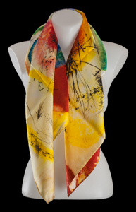Kandinsky silk scarf : Black Lines