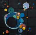 Kandinsky scarf : Several circles (unfolded)