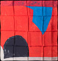 Serge Poliakoff scarf : Red, 1965 (unfolded)