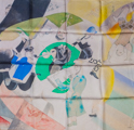 Marc Chagall scarf : Introduction au théâtre d'Art Juif (unfolded)