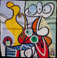 Pauelo Pablo Picasso : Gran bodegn sobre un velador (desplegado)