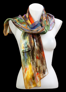 Cassatt scarf : Water reflexion