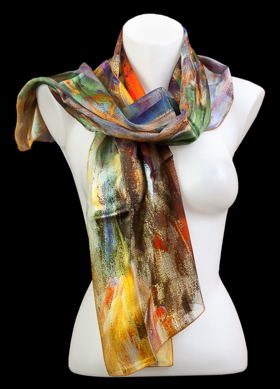 Mary Cassatt scarf : Water reflexion