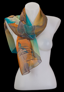 Salvador Dali silk scarf : Persistence of Memory