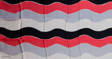 Delaunay scarf : Vagues (unfolded)