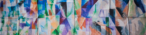 Delaunay scarf : Windows (unfolded)