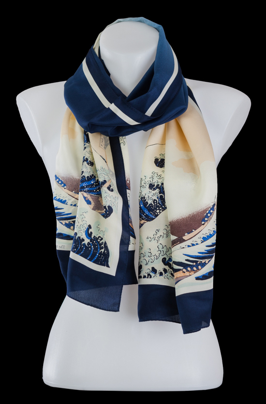 Hokusai scarf : The Great Wave of Kanagawa