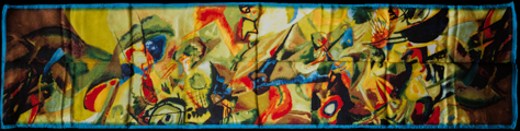 Kandinsky scarf : Abstract (unfolded)
