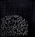 Unfolded Petrusse Scarf : Piet Mondrian : Neo Black