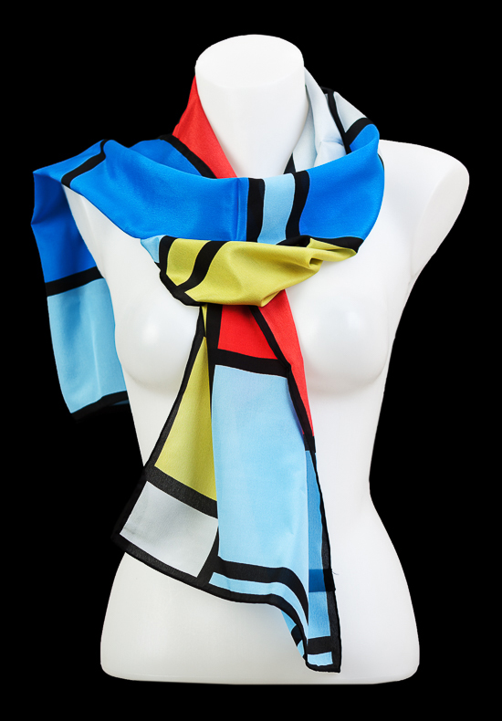 Piet Mondrian silk scarf : tableau-n1-1921-25