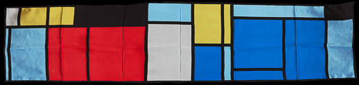Piet Mondrian scarf : tableau-n1-1921-25 (unfolded)