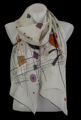 Kandinsky scarf : Grey square