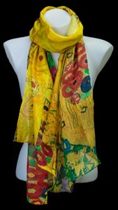 Gustav Klimt scarf : The kiss
