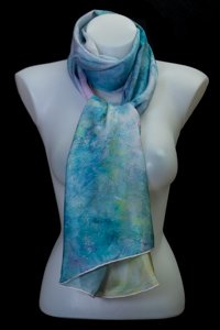 Claude Monet silk scarf : Seine at Giverny