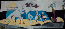 Echarpe Pablo Picasso : La joie de vivre (déplié)