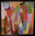 Paul Klee stole : Movement of Vaulted Chambers (unfolded)