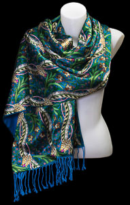 William Morris silk shawl : Daffodile