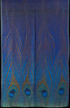 Louis C. Tiffany Jacquard Shawl : Peacock Feather (unfolded)
